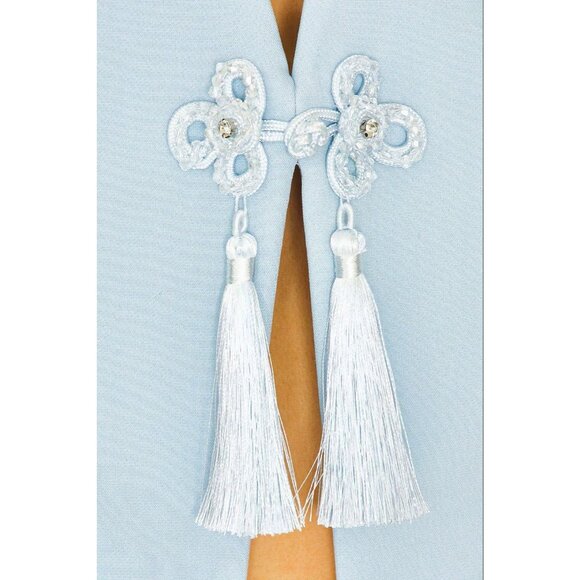 SAU LEE Isla Dress in Baby Blue 2 New Womens Strapless Cocktail Party - Picture 4 of 12